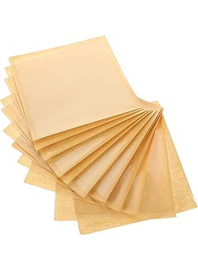 Kraft Paper Window Bakery Bags 18x19cm 100pcs Oil Resistant Bread Toast Packaging - Image 1