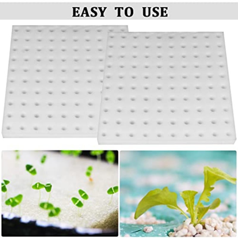 200 PCS Hydroponic Sponge Seedling Starter Cubes Square Planting Sponges for Greenhouse Indoor Hydroponics For Small Bud Growth Vegetable Propagation Eco-Friendly Reusable Foam - Image 3