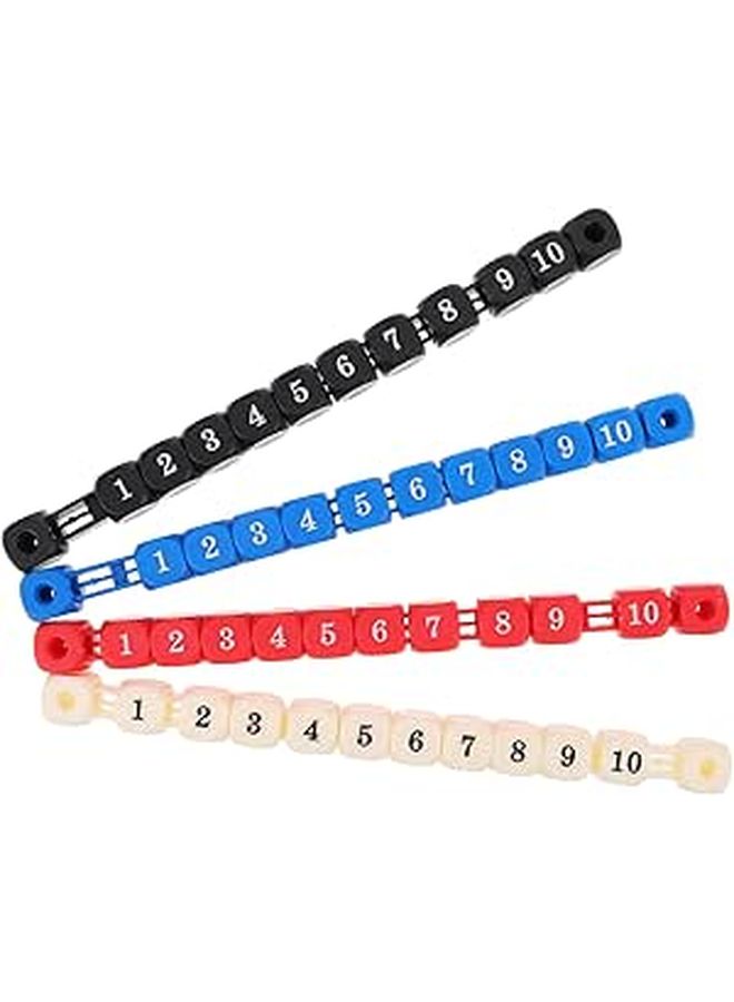 4pcs Plastic Foosball Table Score Keeper Shuffleboard Portable Scoring Units - Image 1