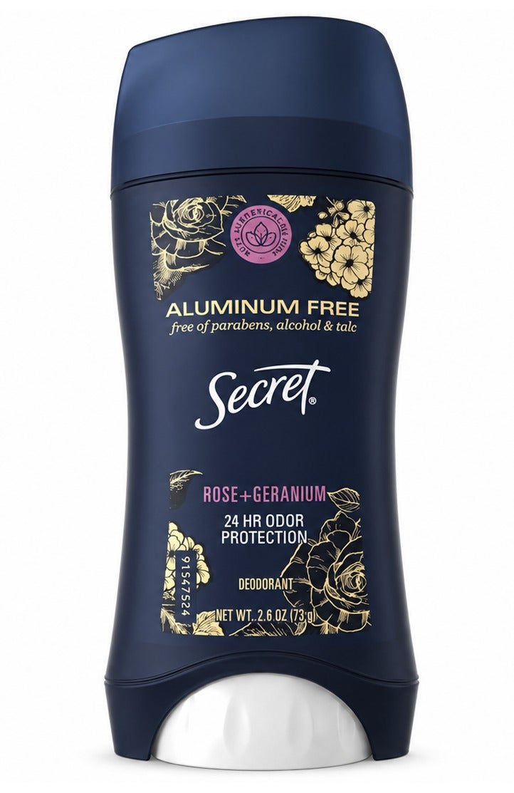 Deodorant Stick Rose + Geranium 24 HR Odor Protection - 73 gm