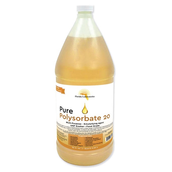 1 BOTTLE 32 OZ POLYSORBATE 20 FOOD GRADE KOSHER