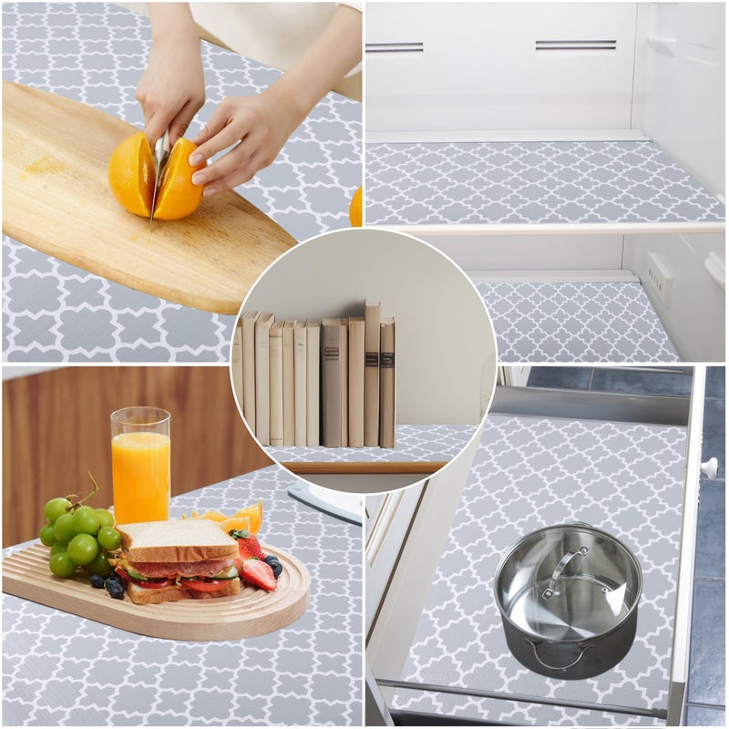 GMEPOCH Shelf Liner 11 Inch Wide X 20 Ft Non Adhesive Cabinet Drawer Liner Non Slip Waterproof Pantry Shelves Mat for Refrigerator Closet Cupboard Kitchen Bathroom - Image 4