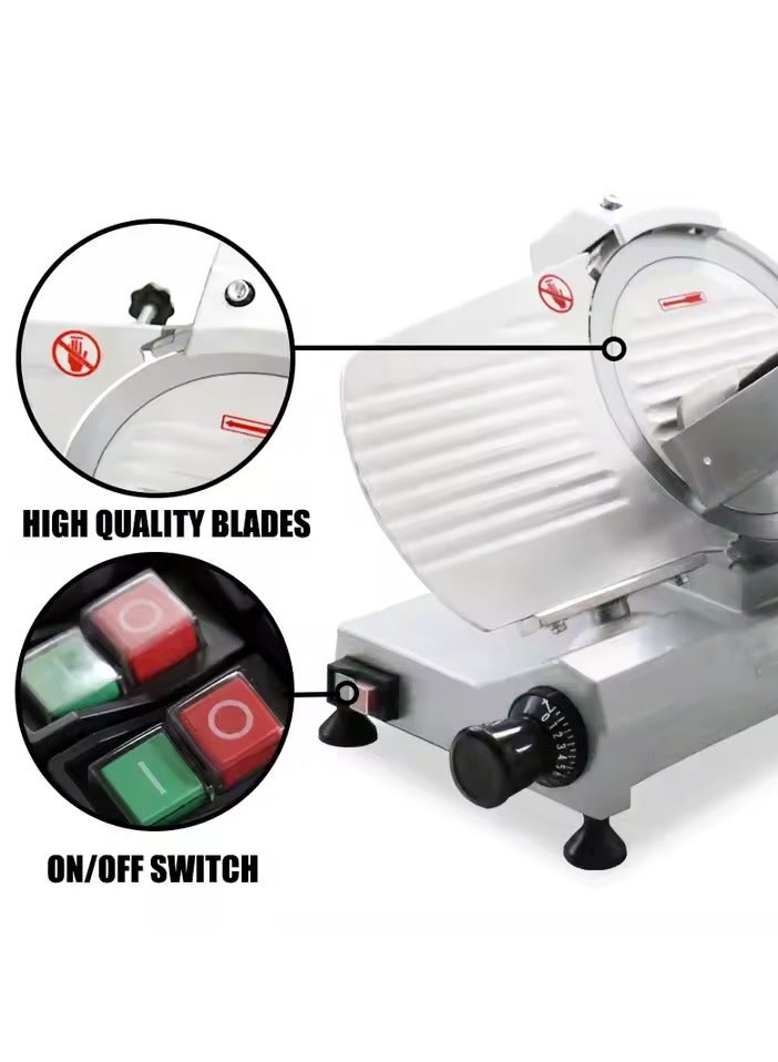 General Meat Slicer Machine for Home and Commercial 240W Frozen Meat and Cheese with 10 inch " Chrome Steel Blade, Semi-Auto Adjustable Thickness  - Image 3
