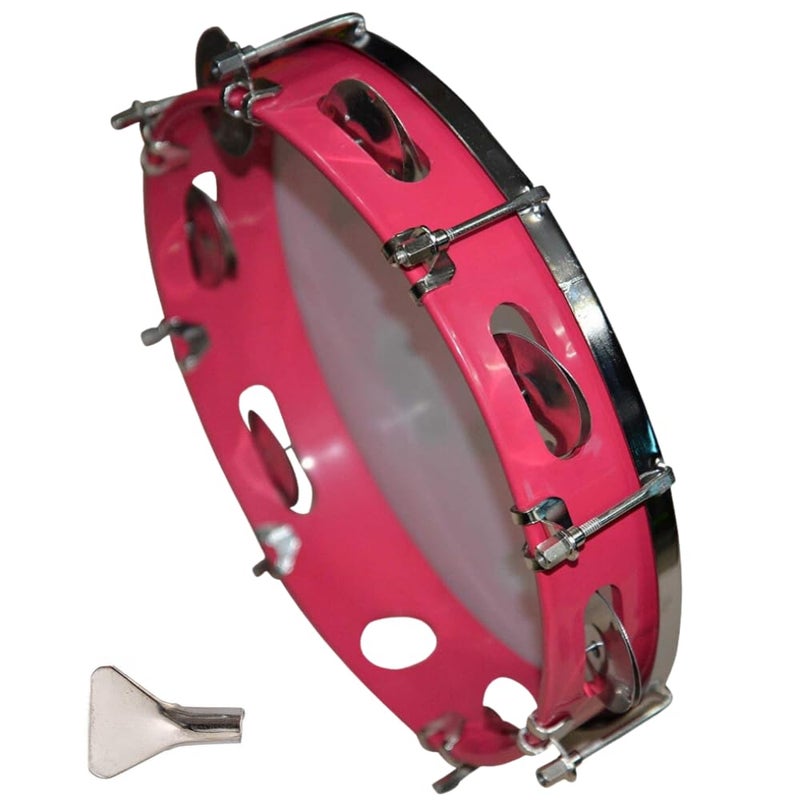 Mocking Bird Dafli musical instrument Tambourine Hand Percussion instrument Bhajan, Kirtan instrument Multicolor (10 INCH) - Image 1