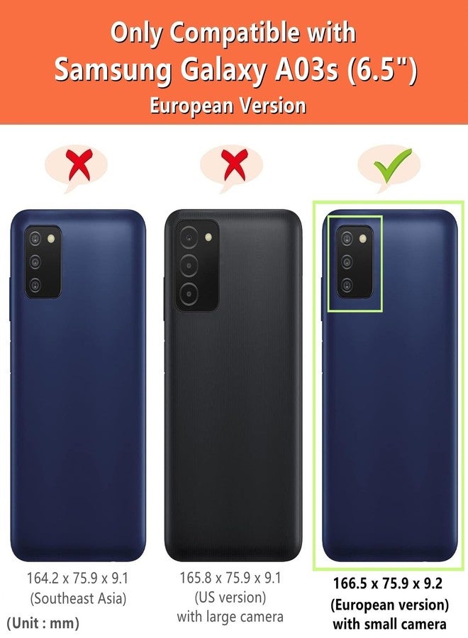 آي كوفر كايس جراب iCoverCase متوافق مع هاتف سامسونج جالاكسي A03s، مزود بحامل بطاقات، جراب محفظة للرجال والنساء [حجب RFID] جراب حماية للهاتف مصنوع من جلد البولي يوريثان، مناسب للنسخة الأوروبية من هاتف A03s (أسود) - Image 2