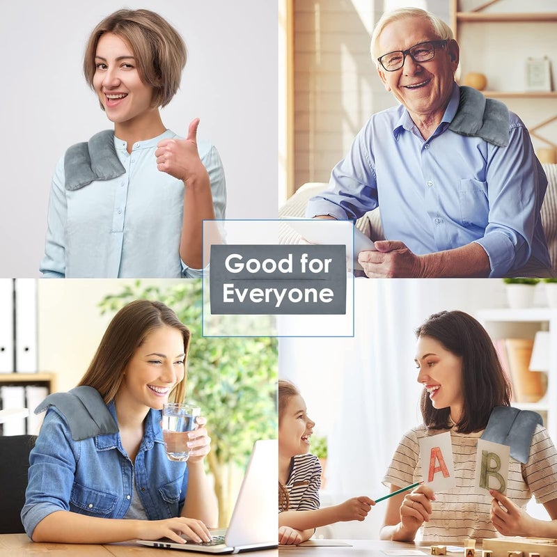 Atsuwell Heating Pad Microwavable Warm Compress 6 x 11 Multipurpose Microwave Heating Pad for Cramps Knee Muscles Joints Unscented Moist Heat Pack for Relaxation Grey - Image 5