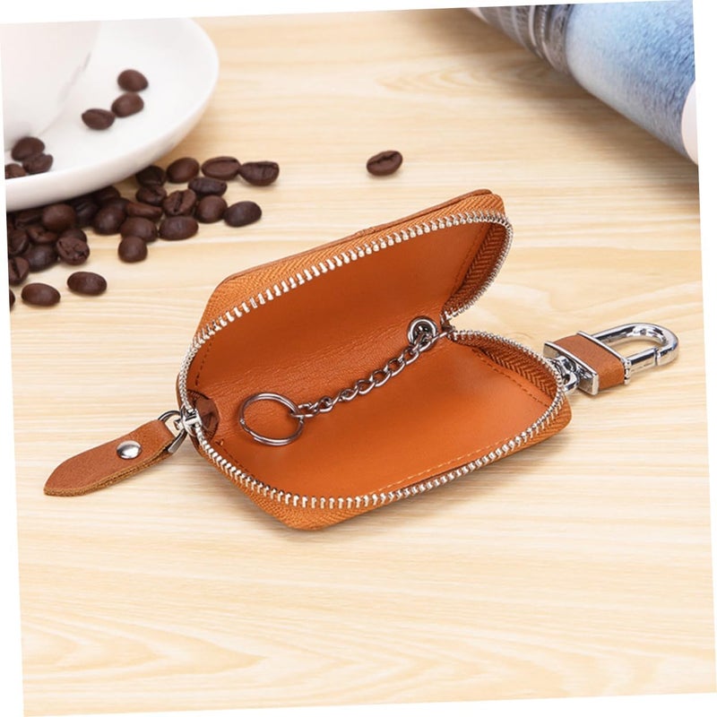 Car Key Holder Pouch Vintage Portable Key Case for Safe Storage Hanging Clasps for Easy Access - Image 5