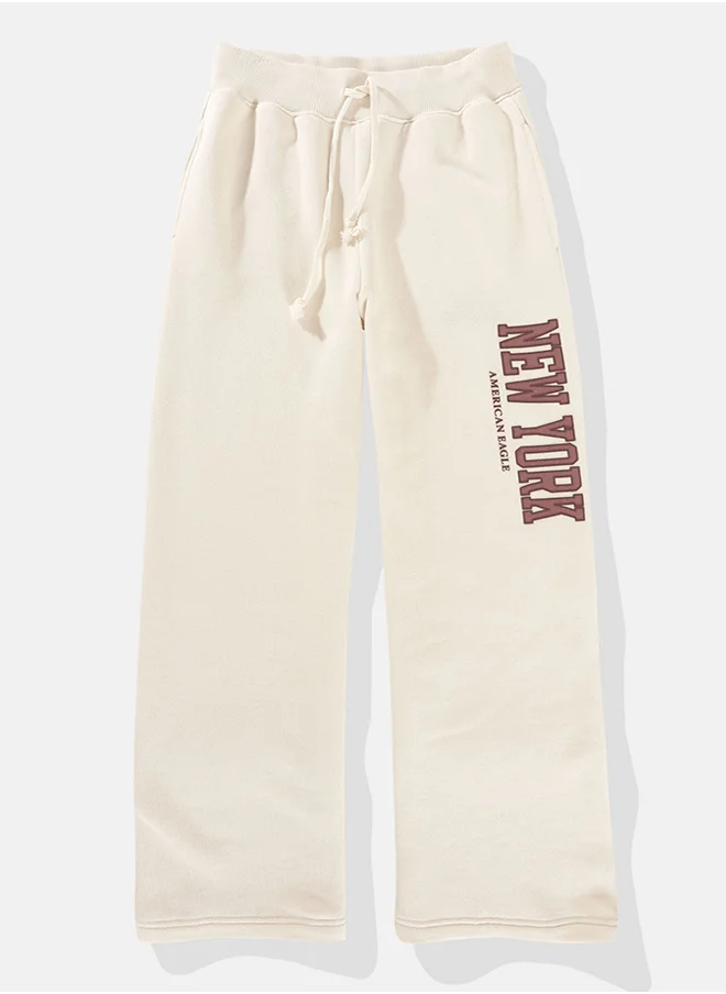 American Eagle High Waist Graphic Sweatpants