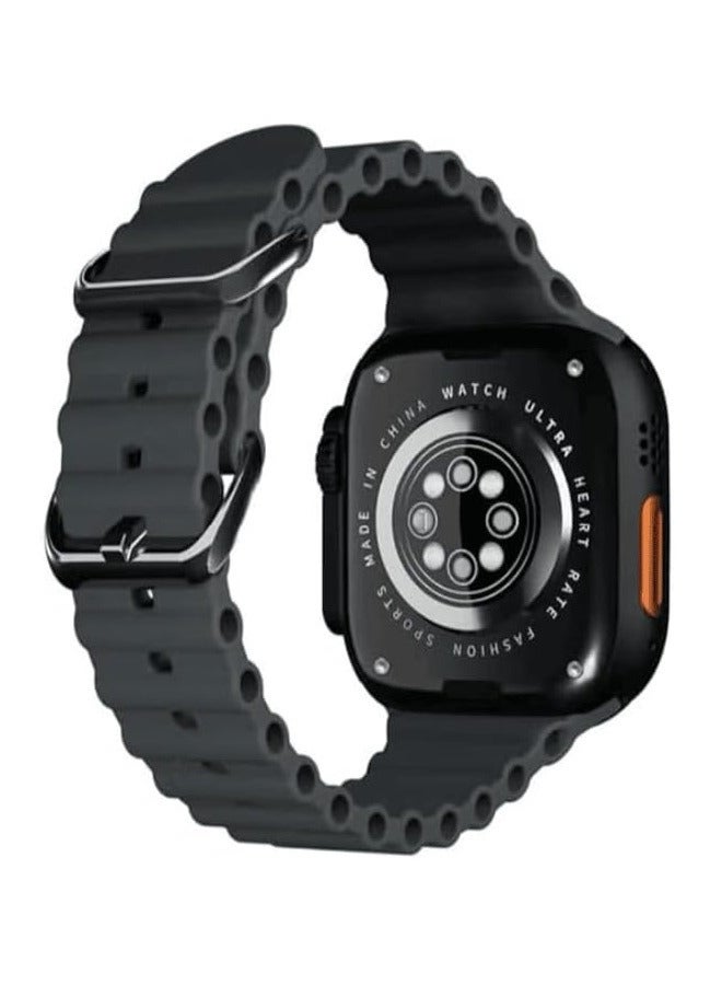 في & حول X9+ ULTRA 2 Series، شاشة سوبر أموليد 9 بوصة، يدعم الذكاء الاصطناعي، دردشة، GPT، GPS، NFC، بلوتوث، مكالمات V5، شاحن لاسلكي، أسود - Image 2