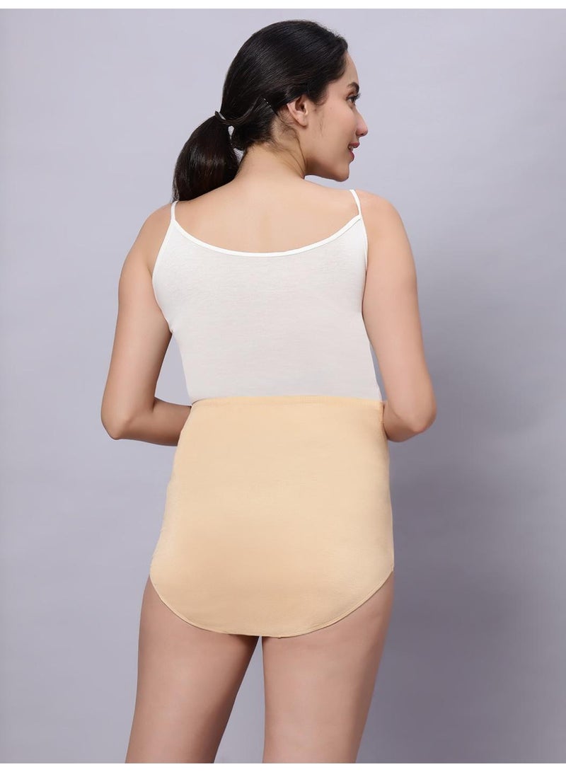 TUMMY High Waist Bamboo Cotton Pregnancy Pants with Full Belly Support Comfty Breathable for Women Panties - Image 2