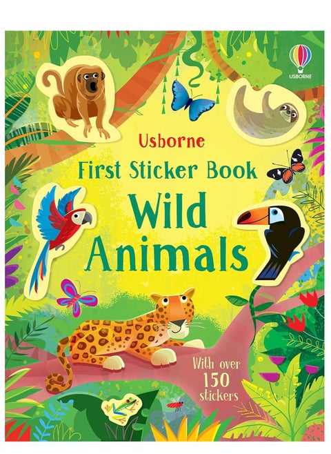 Usborne First Sticker Book Wild Animals