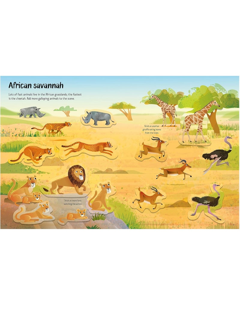 Usborne - Usborne First Sticker Book Wild Animals - Image 1