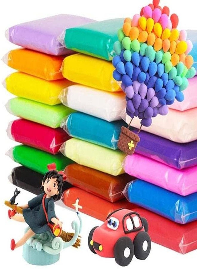 Eclet (Pack of 12) Air Dry Clay, Colorful Children Soft Clay, Creative Art Crafts, Gifts for Kids-Multi Color. Non-Toxic Modeling Magic Fluffy Foam Bouncing Clay Putty Kit for Kids with Tools .50 - Image 1