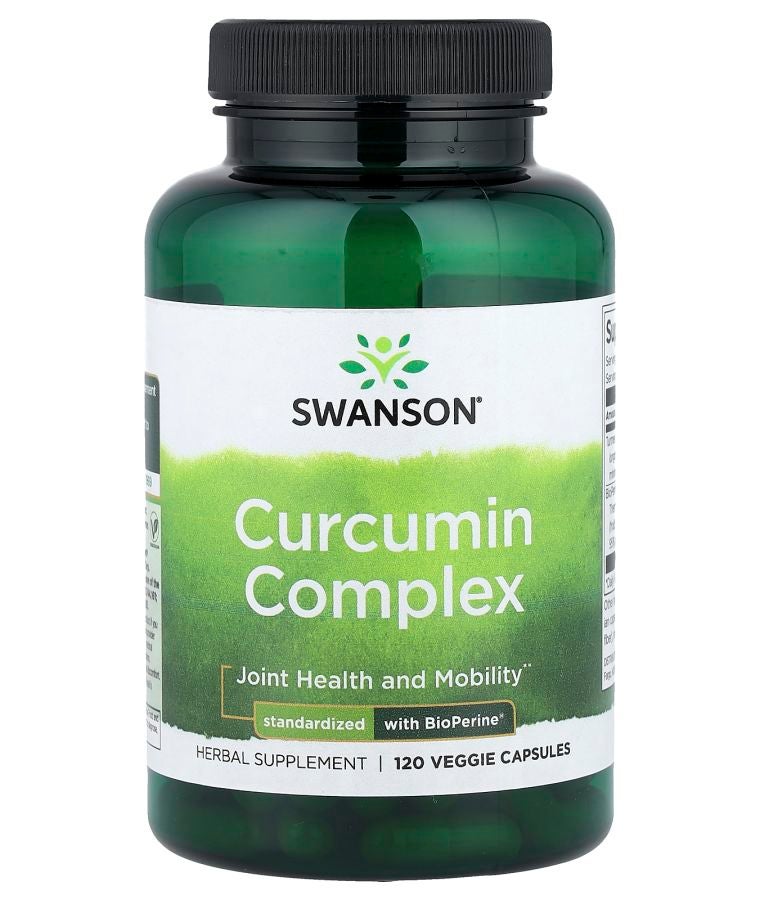 SWANSON Curcumin Complex Standardized With BioPerine® 120 Veggie Capsules