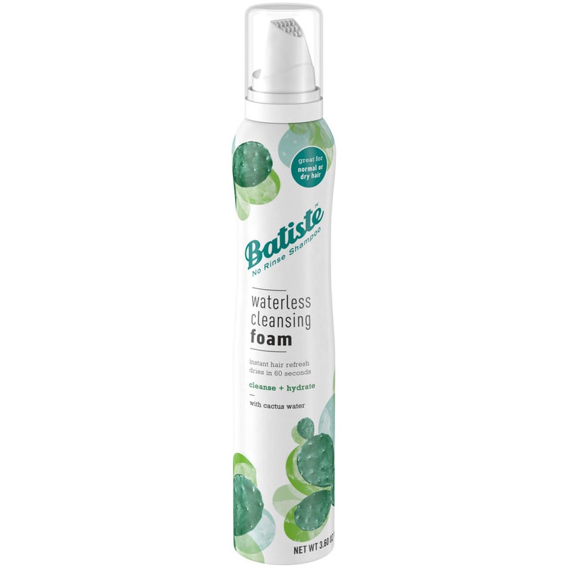 Batiste فوم تنظيف بدون ماء من باتيست - ينظف ويرطب بماء الصبار، 3.60 أونصة، أبيض - Image 1
