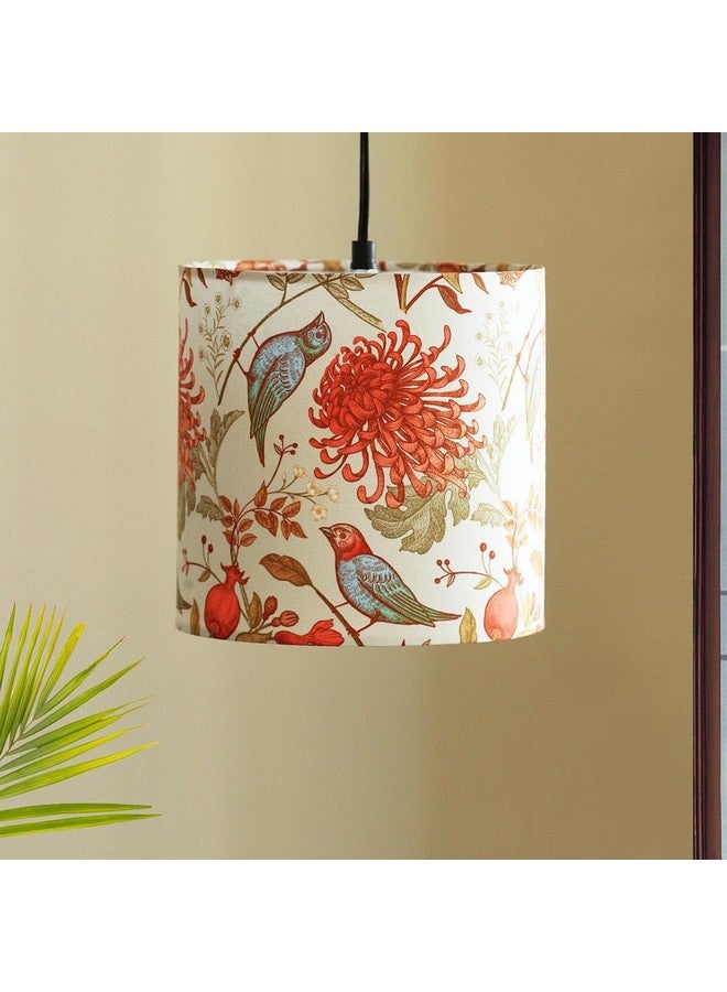 ExclusiveLane ضوء معلق من القطن 'طيور زقزوقة' من ExclusiveLane لغرفة المعيشة (8.1 بوصة) | ضوء معلق مصنوع يدويًا للإضاءة السقفية لغرفة المعيشة، ضوء معلق للشرفة، مصباح معلق لغرفة النوم - Image 1