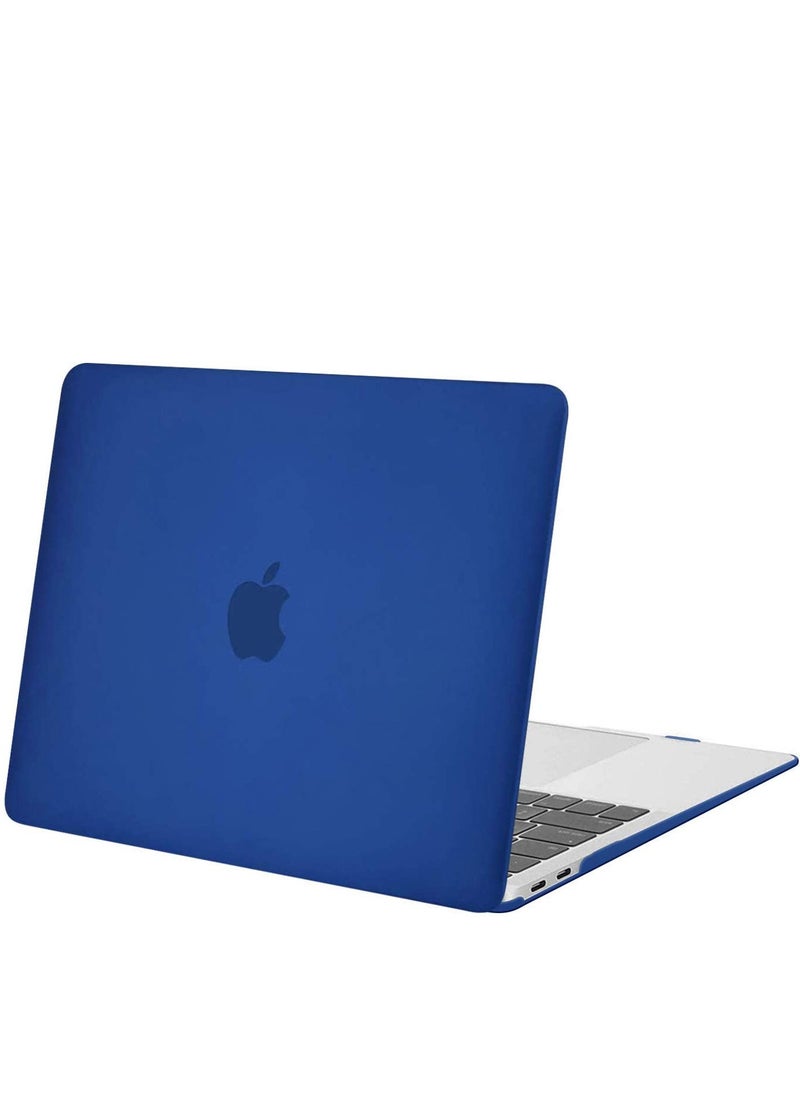 RDN - MacBook Air 13 Inch Case 2022 2021 2020 2019 2018 Release A2337 M1 A2179 A1932 Retina Display With Touch ID Protective Plastic Hard Shell Cover Dark Blue - Image 1