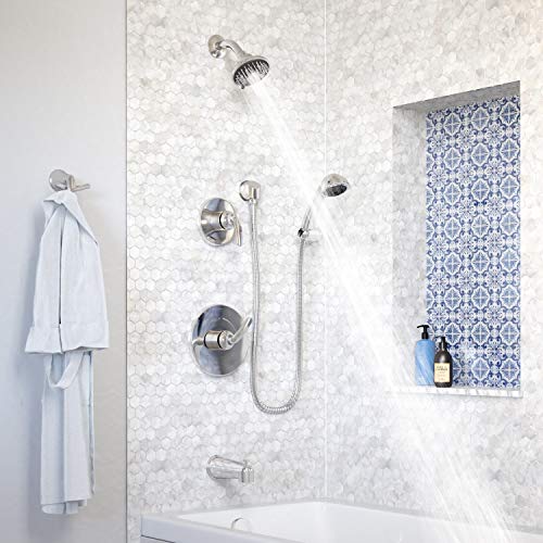 Symmons 5506-1.5-TRM Elm 2-Handle Tub and 5-Spray Shower Trim with 3-Spray Hand Shower in Polished Chrome (Valves Not Included) - Image 3