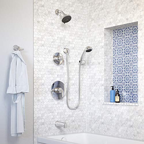 Symmons 5506-1.5-TRM Elm 2-Handle Tub and 5-Spray Shower Trim with 3-Spray Hand Shower in Polished Chrome (Valves Not Included) - Image 2