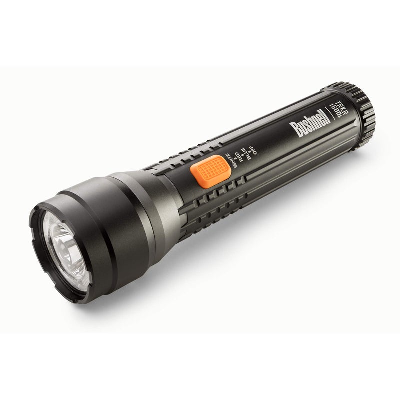 Bushnell Flashlight TRKR 600 Lumen MultiColor LED Tactical Flashlights Battery Powered Lights for Camping Hunting Hiking Emergency Outdoor