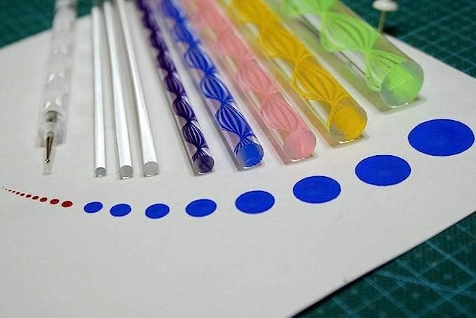 SCHUBERT Art Mandala Tools Set of 22 pcs for Nail Mandala & Dot Painting (Pack of 8 Acrylic Mandala Sticks, 5 Acrylic Dotting Tools, 4 Ball Tools & 5 Color Shapers) - Image 2