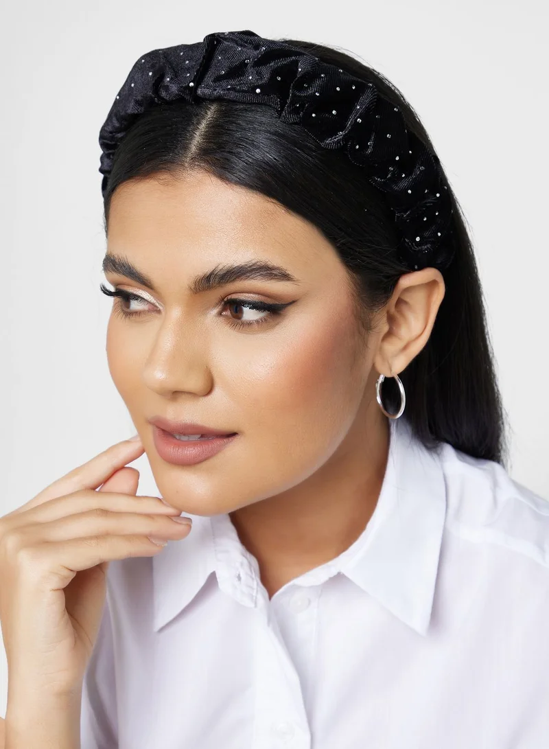 ELLA Scrunchie Embellished Headband