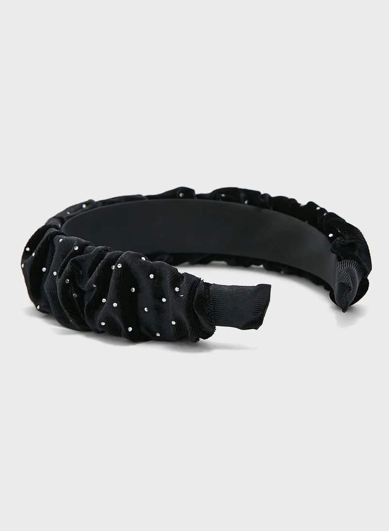 ELLA Scrunchie Embellished Headband