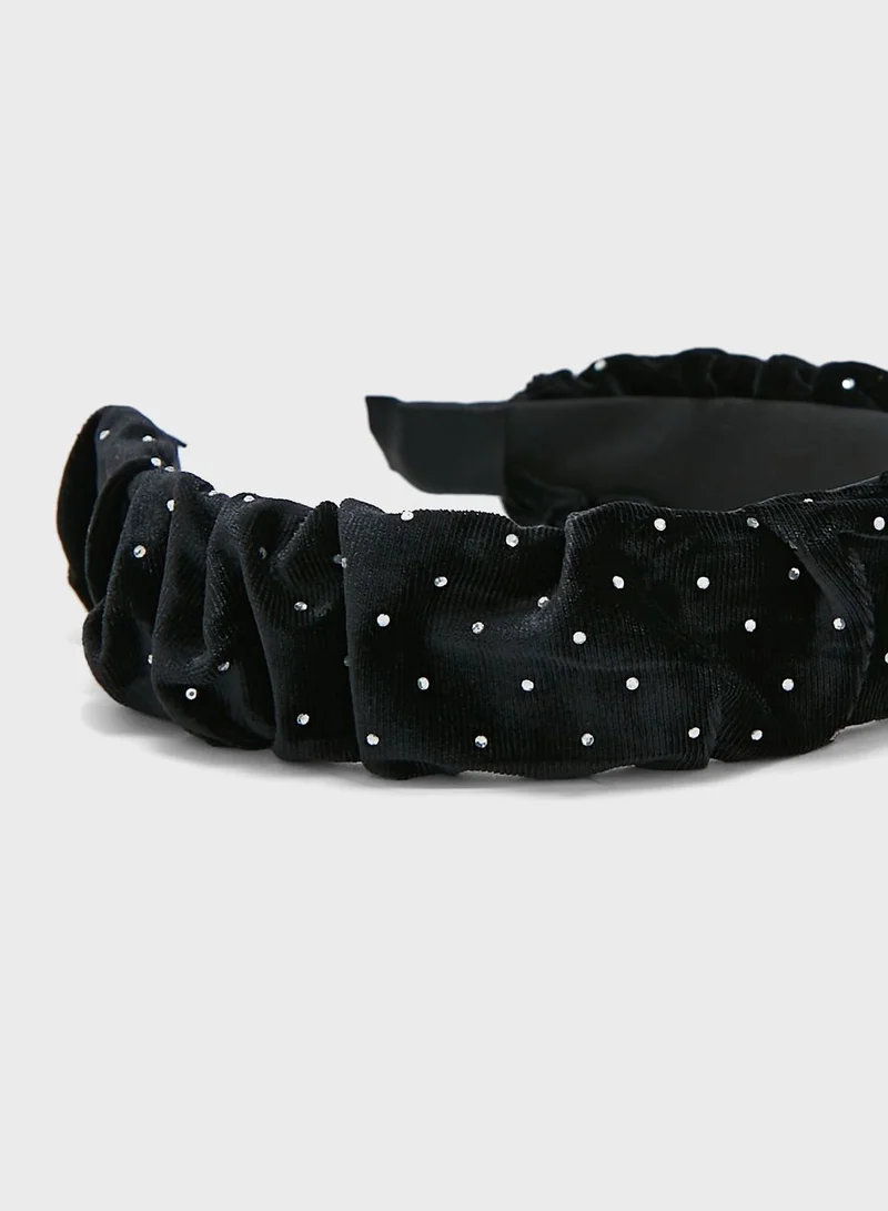 ELLA Scrunchie Embellished Headband