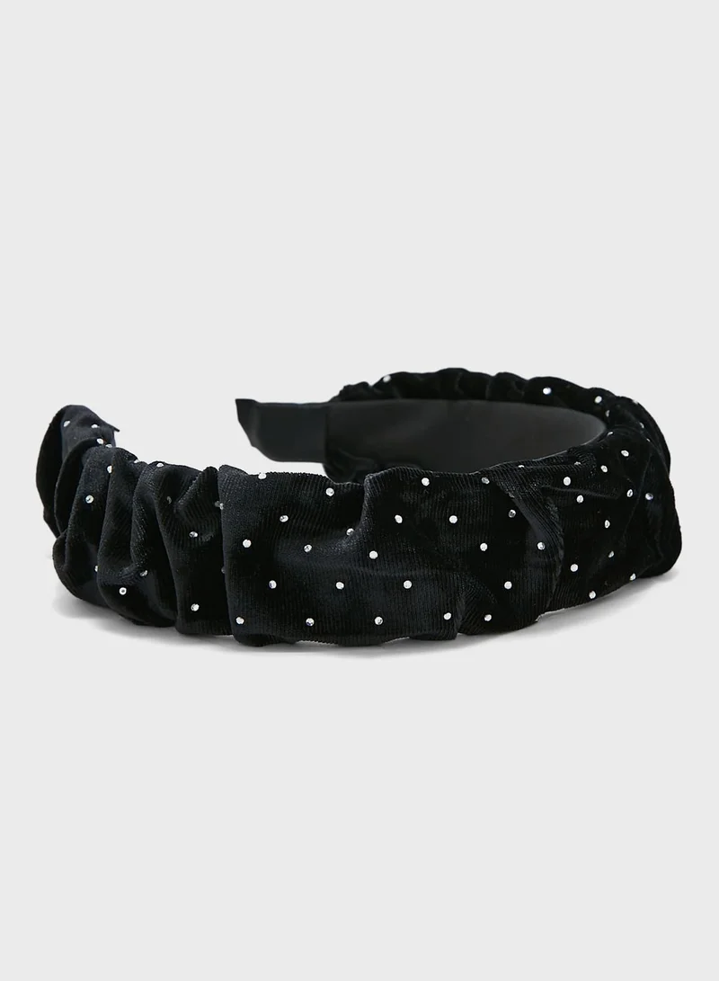 ELLA Scrunchie Embellished Headband
