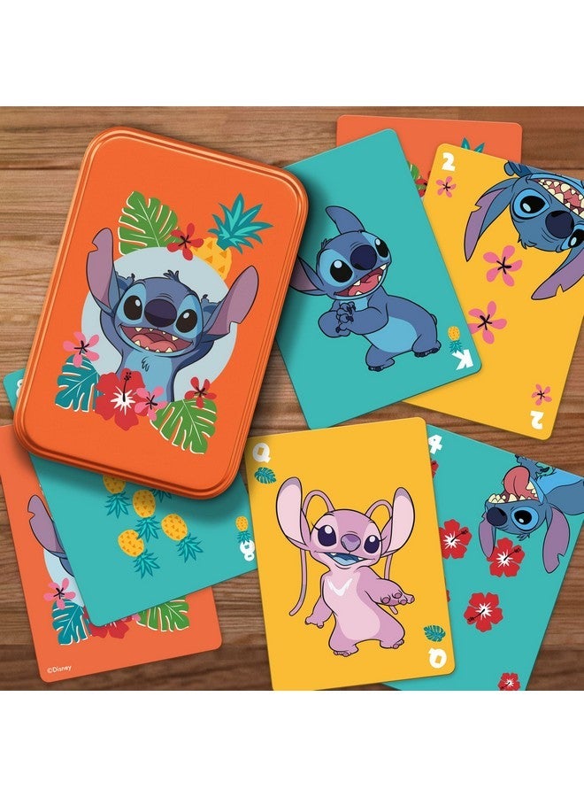 بالادون أوراق لعب Lilo and Stitch في القصدير القابل للتحصيل - لعبة بطاقة ديزني المرخصة رسميا ، مجموعة قياسية من 54 بطاقة ، هدية لمحبي بضائع ديزني - Image 2