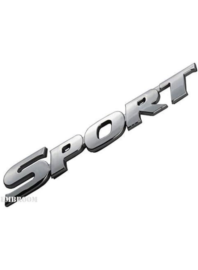 EmbRoom Sport Emblem Car Tailgate Decal Sticker Auto Motorcycle Badge Vehicle Replacement for Universal Car (Chrome) - Image 3