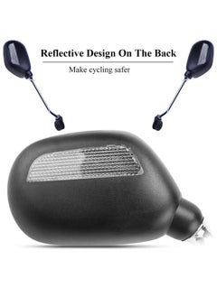 Qiccijoo Qiccijoo Bike Mirror,2pcs Handlebar Rearview Mirror,360° Rotating Adjustable Safe Rearview Mirror for Mountain Road Bike Electric Bicycle  - Image 4