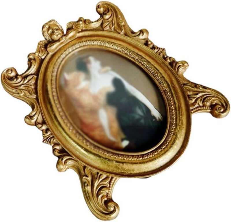Resin retro frame living room, bedroom, dining, wall hanging and table decoration - Image 1