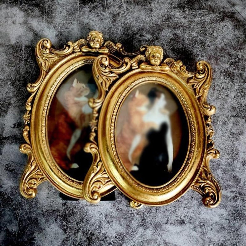 Resin retro frame living room, bedroom, dining, wall hanging and table decoration - Image 5