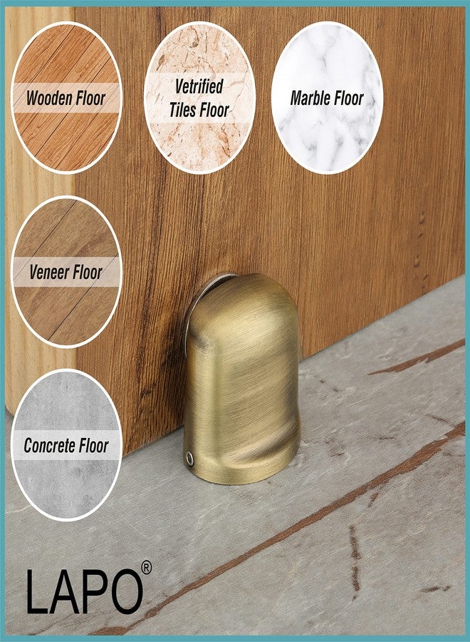 LAPO Premium Magnetic Door Stopper | Floor Mounted Door Magnet for Home, Office, & Hotel | Secure Magnetic Door Catcher with Antique Finish (Model LM-01) - Image 4