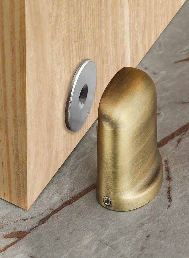 LAPO Premium Magnetic Door Stopper | Floor Mounted Door Magnet for Home, Office, & Hotel | Secure Magnetic Door Catcher with Antique Finish (Model LM-01) - Image 1