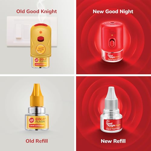 Good Knight جيد نايت فلاش لايكيد فابورايزر | عبوة من 6 (45 مل لكل منها) | عطر اللافندر | أسرع مرتين من السابق | إعادة تعبئة طارد البعوض | أقوى لايكيد فابورايزر في الهند - Image 3
