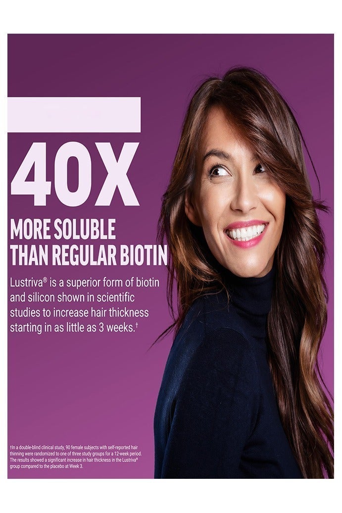 Sthxyfaith Hair Growth Accelerator Soft Chews, Lustriva & Biotin to Promote Thicker, Stronger, Fuller Hair, Hair Growth Vitamins for Women, Clinically Studied, Mixed Berry, 60 Soft Chews - Image 3