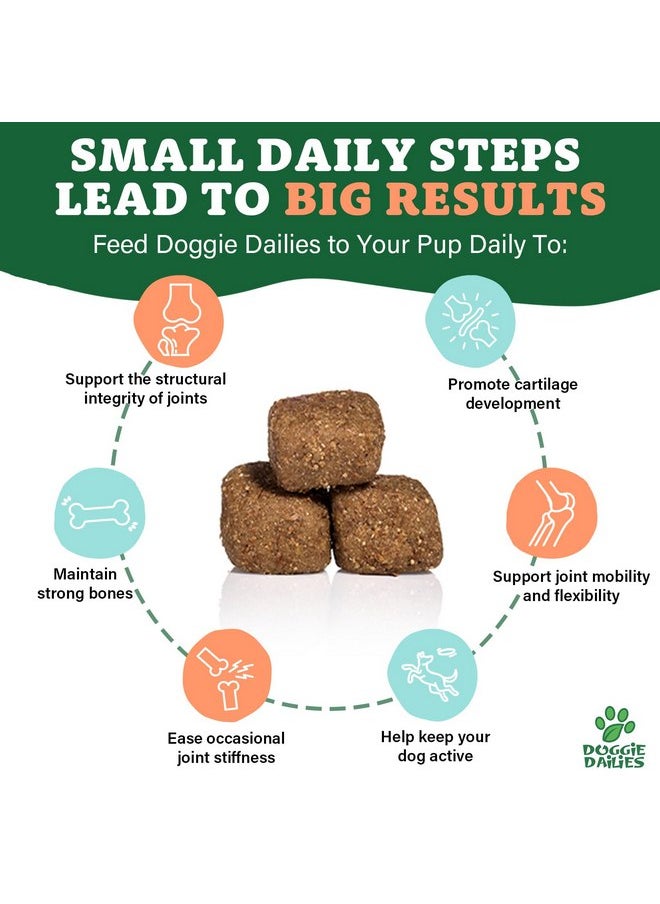 Doggie Dailies - Doggie Dailies Glucosamine for Dogs - 225 Chews - Joint Supplement for Dogs of All Breeds & Sizes - Hip and Joint Supplement for Dogs - Premium Glucosamine and Chondroitin for Dogs (Peanut Butter) - Image 1