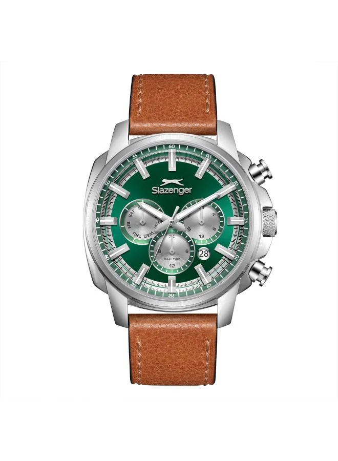 سلازنجر Men's Leather Multi Function Watch SL.9.2480.2.02 - 43 mm