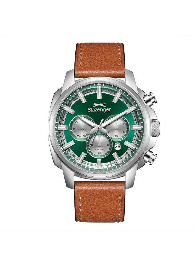 سلازنجر ساعة جلدية متعددة الوظائف للرجال - Image 1
