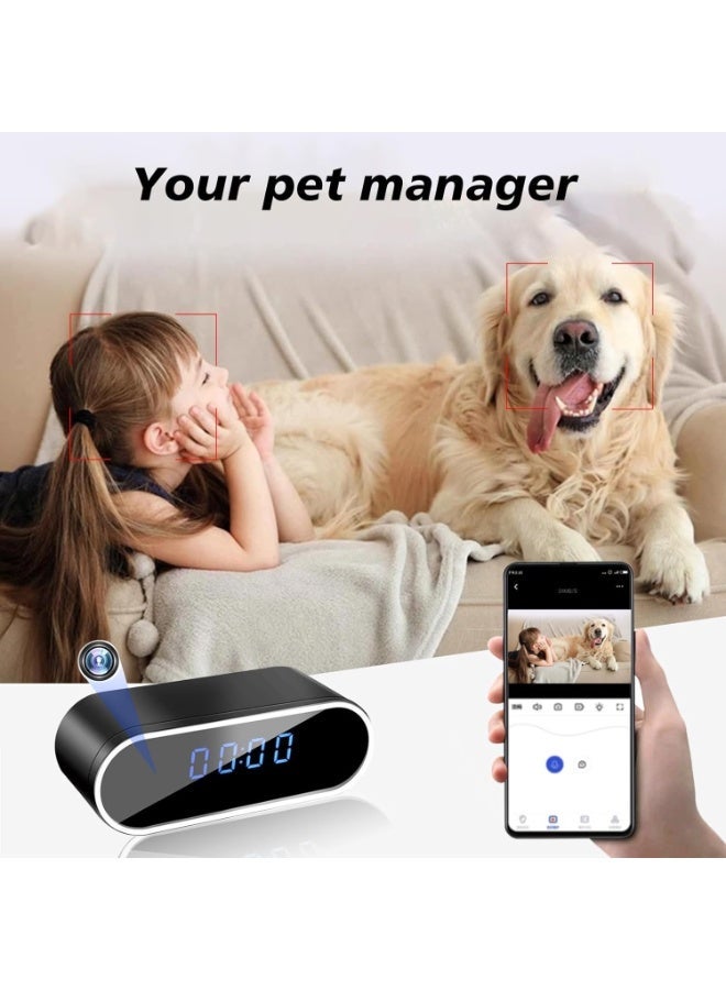 UV Enterprises Smart Watch clock surveillance camera with clock- Wireless Camera Smart Watch Camera, WiFi HD 1080P Mini Wireless Camera with Night Vision, Motion Detection and Remote Viewing, Nanny Camera for Baby/Elderly/Care - Image 3