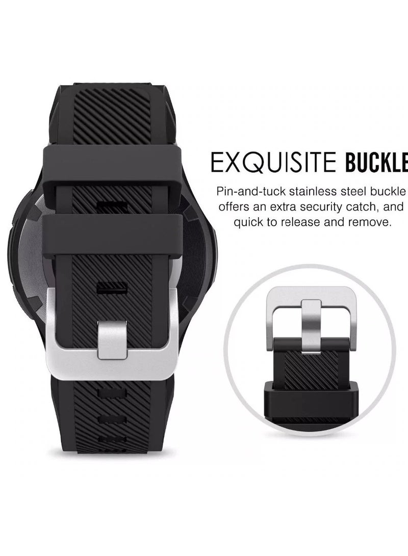 For Samsung Galaxy Gear S3 Frontier Classic Replacement Wrist Band Accessories Black - Image 2