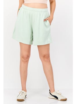 adidas Originals Women Sportswear Fit Drawstring Outdoor Short, Light Green  - Image 1