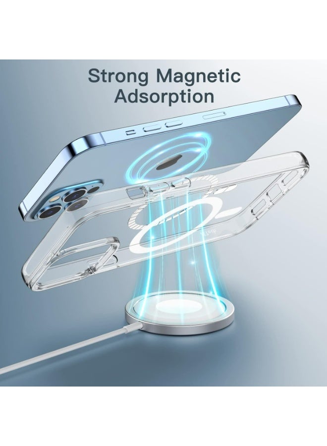 UMIXPRO Magnetic Case for iPhone 12 Pro Max 6.7-Inch, MagSafe Compatible, Shockproof Clear Cover - Image 5