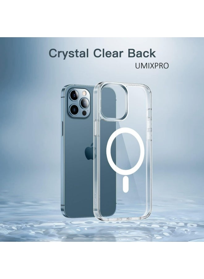 UMIXPRO Magnetic Case for iPhone 12 Pro Max 6.7-Inch, MagSafe Compatible, Shockproof Clear Cover - Image 3