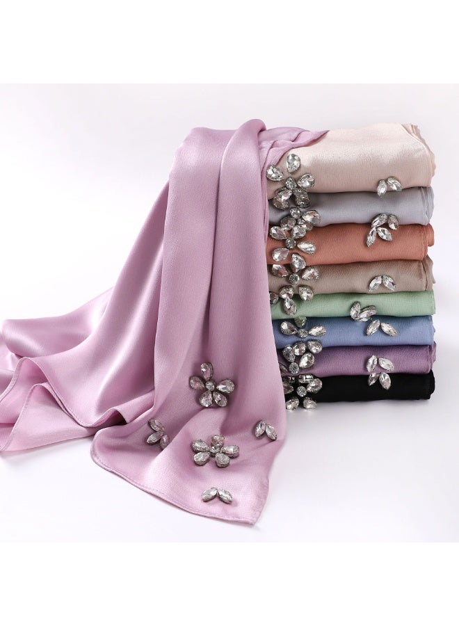 Nariele New Chiffon Handmade Diamond Headscarf - Image 5