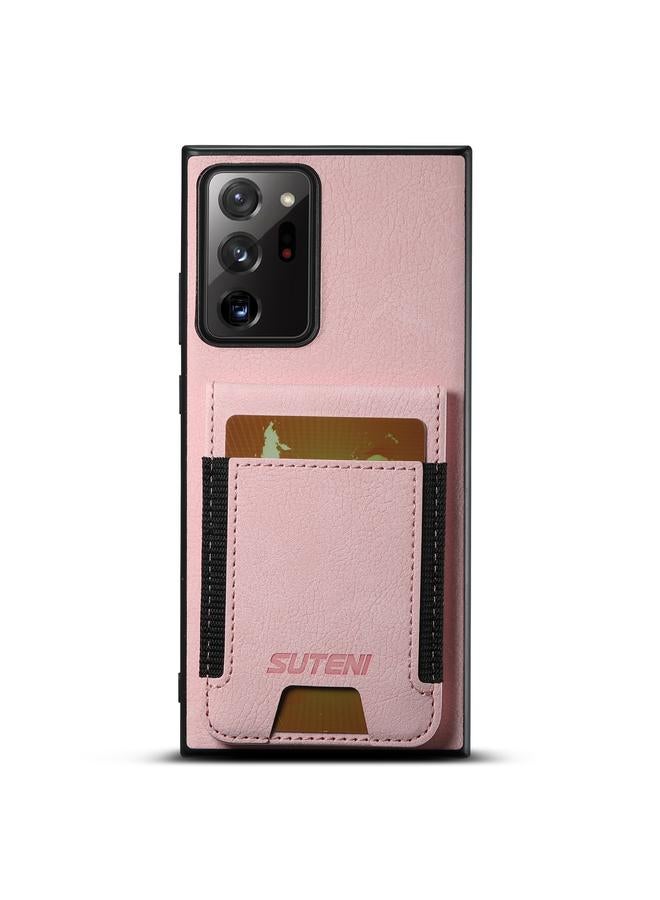 Suteni Case For Samsuny Galaxy Note20 5G H03 Litchi Leather Card Bag Stand Back Phone Case - Image 1