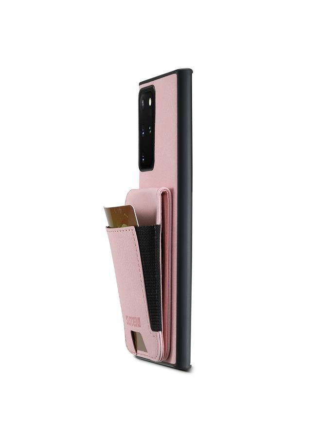 Suteni Case For Samsuny Galaxy Note20 5G H03 Litchi Leather Card Bag Stand Back Phone Case - Image 4