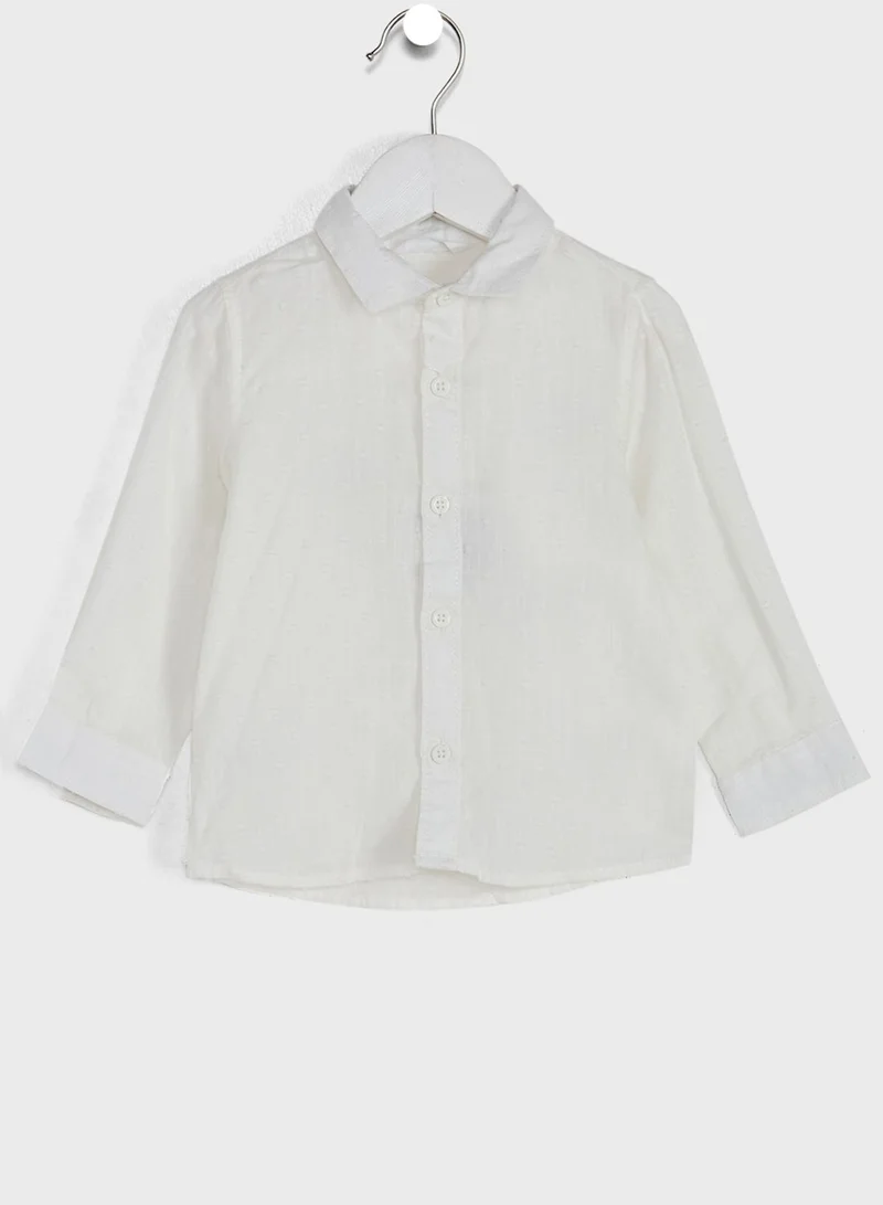 MINIKLUB Infant Essential Shirt + Trousers Set With Bow Tie